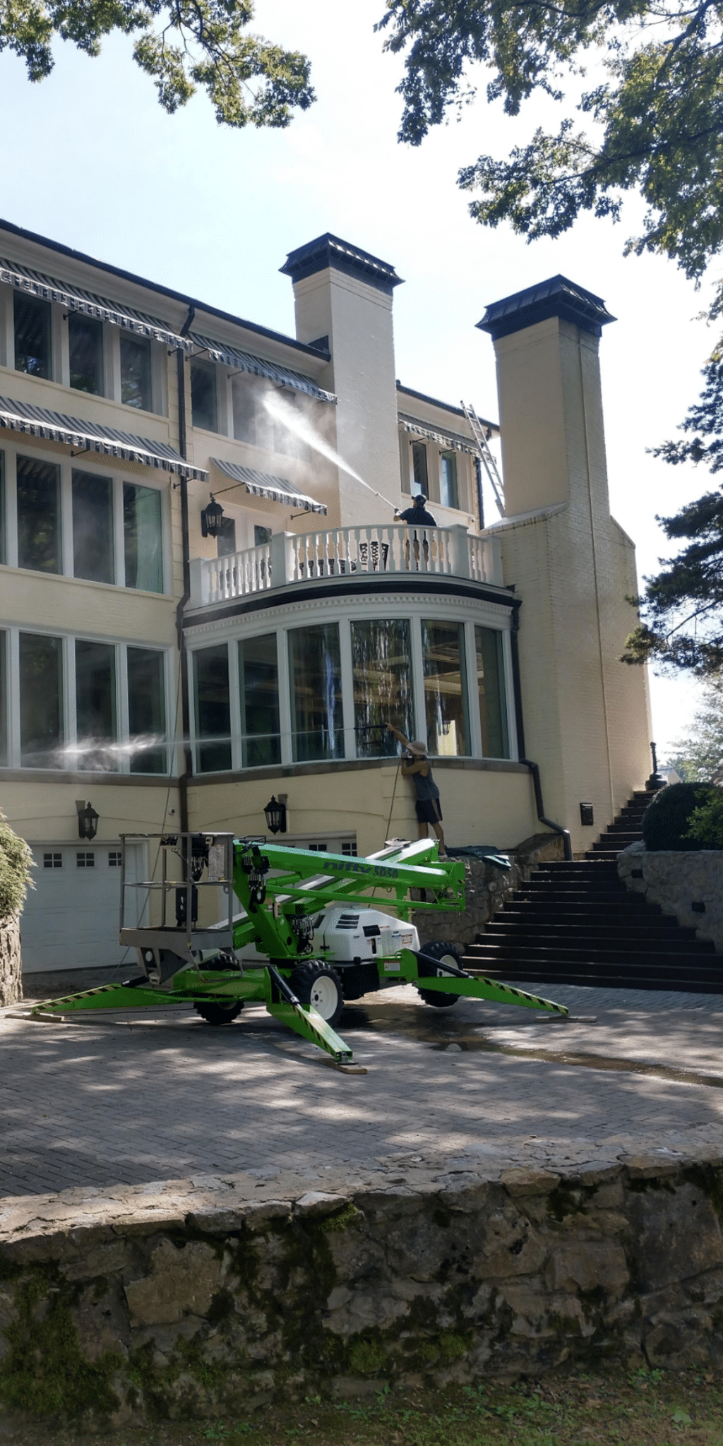 Completed pressure washing project