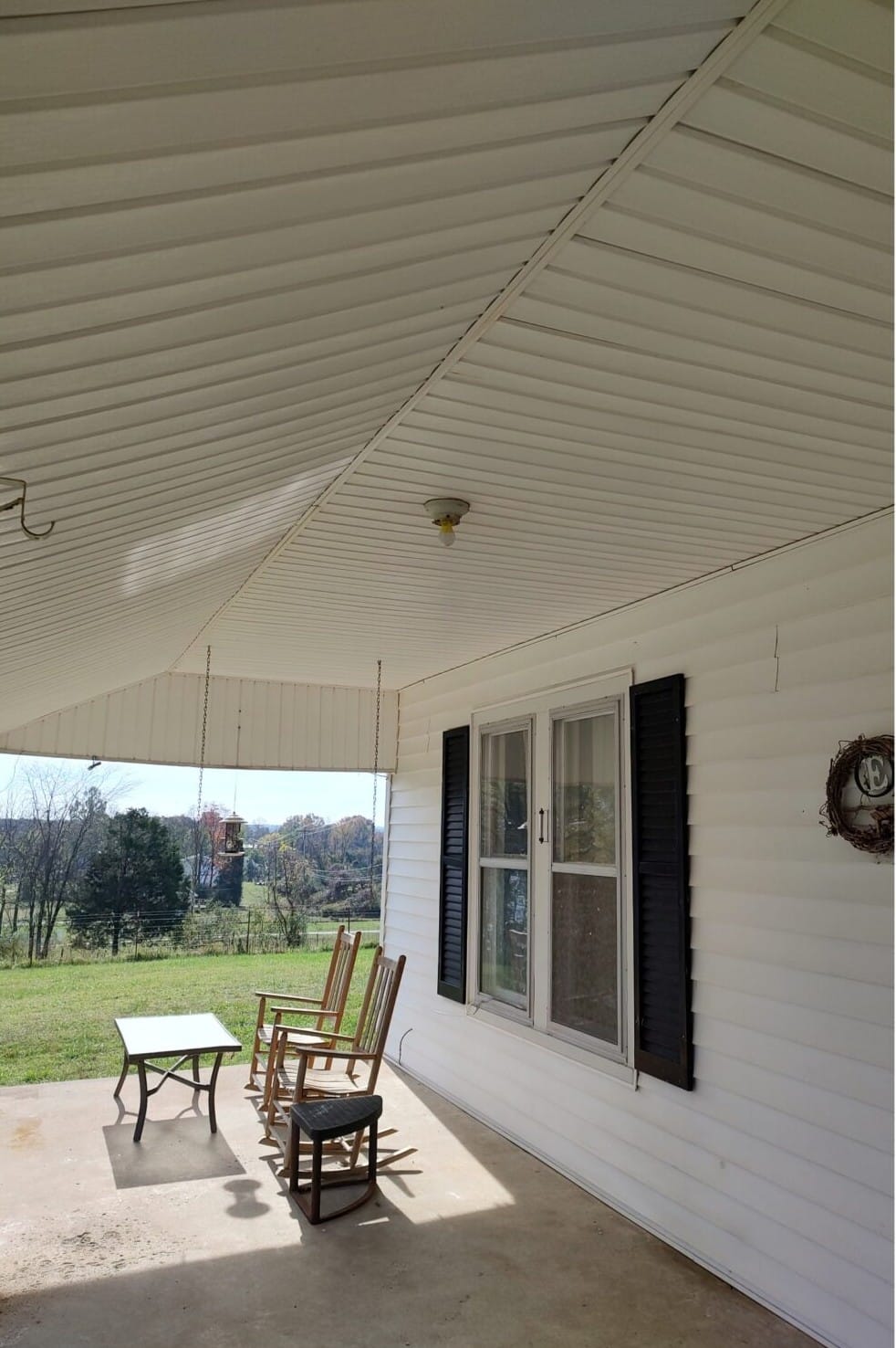 House exterior after washing